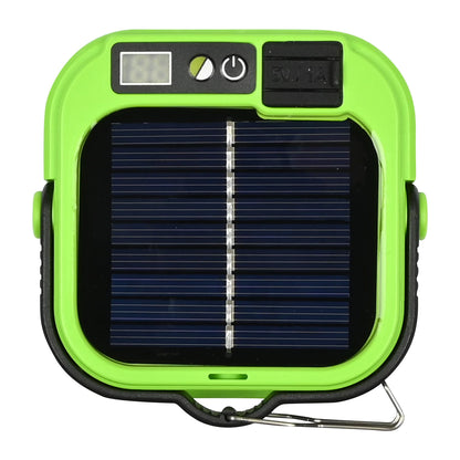 Luz de campismo solar LED com Powerbank – USB-C e controlo de cor
