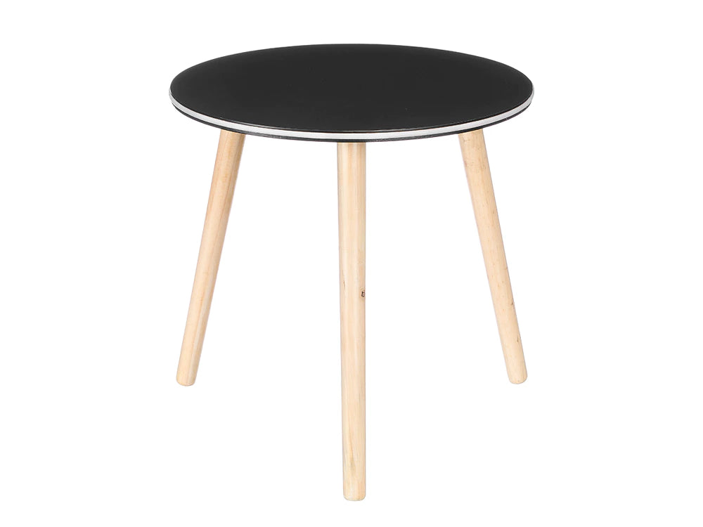 Mesa de apoio Giftdecor LED preta – Mesa de cabeceira em forma de cubo de 40 cm