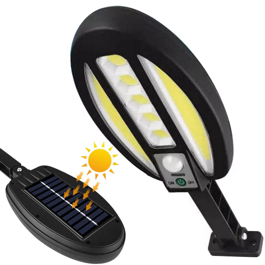 Luminária de segurança solar com 95 LEDs – Lâmpada com sensor de movimento de 90 W (IP67)