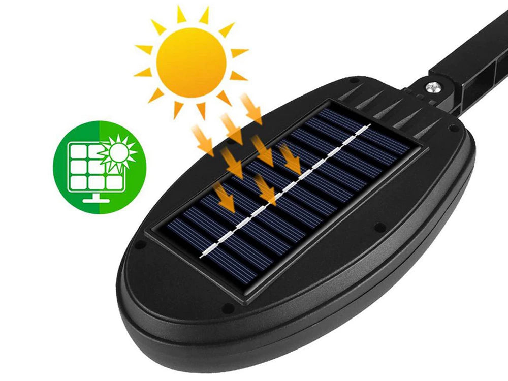 Luminária de segurança solar com 95 LEDs – Lâmpada com sensor de movimento de 90 W (IP67)