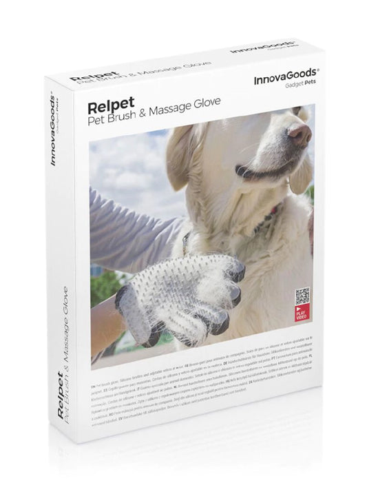 Luva para Higiene e Remoção de Pelos de Animais de Estimação – Escova de Massagem