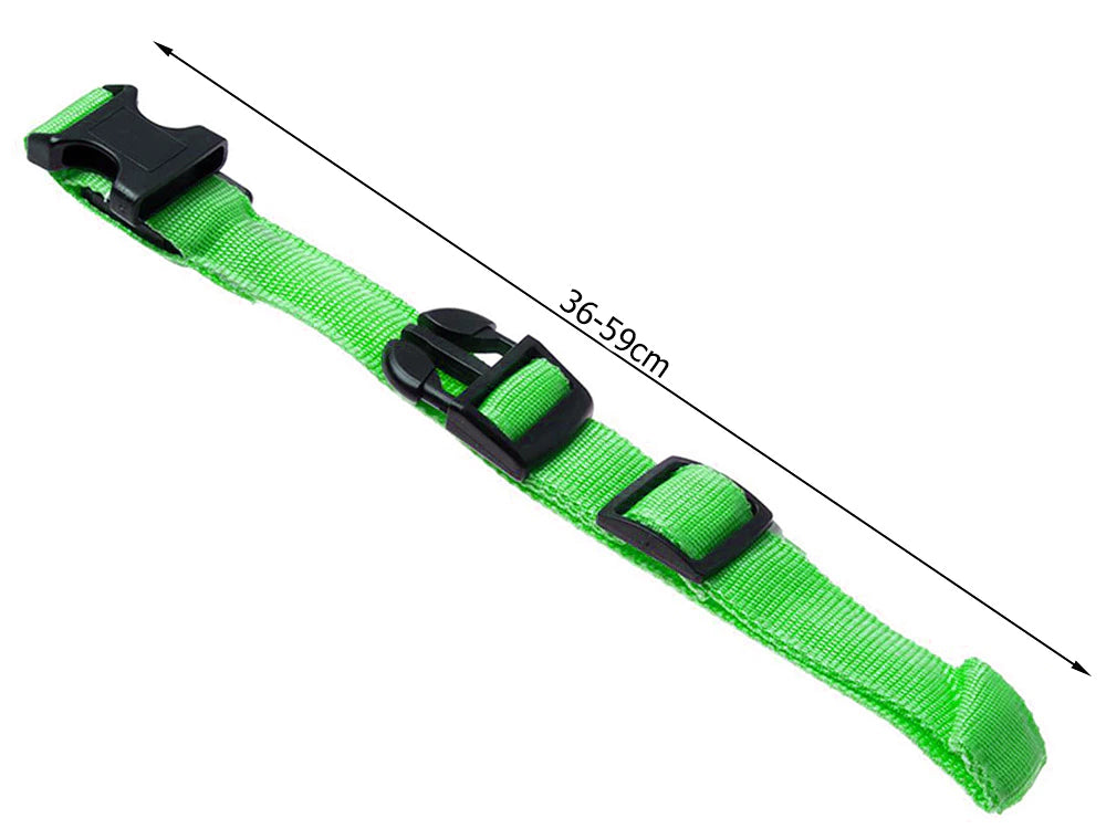 Collar de seguridad LED para mascotas (46-59 cm) – Pilas incluidas