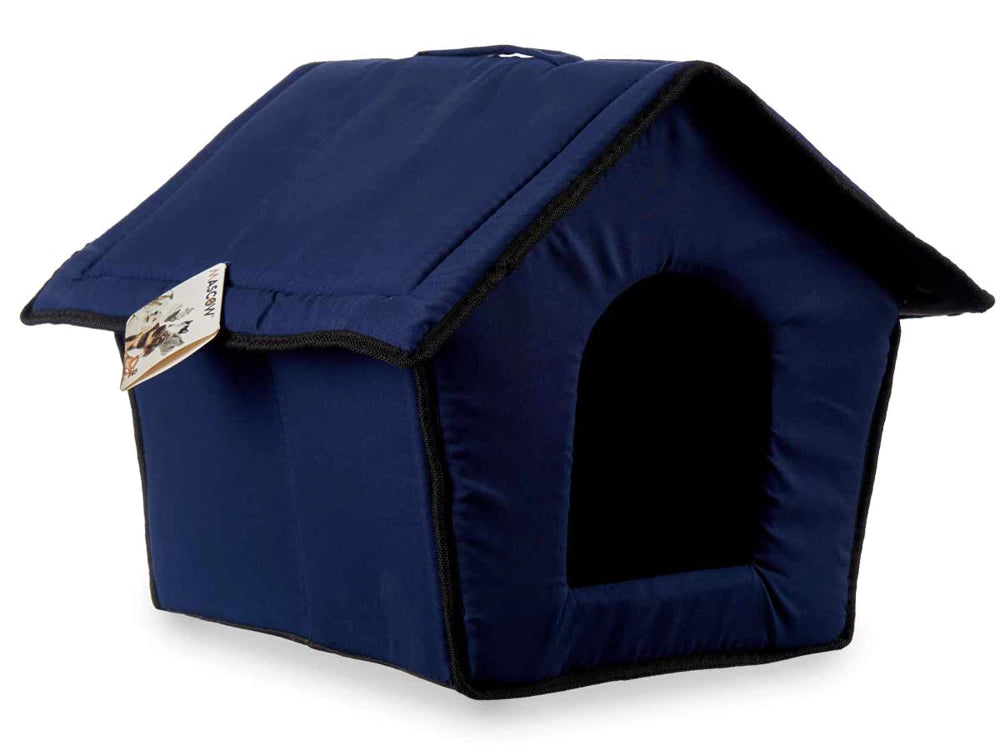 Cueva acolchada pequeña para mascotas: acogedora casa de espuma para perros y gatos