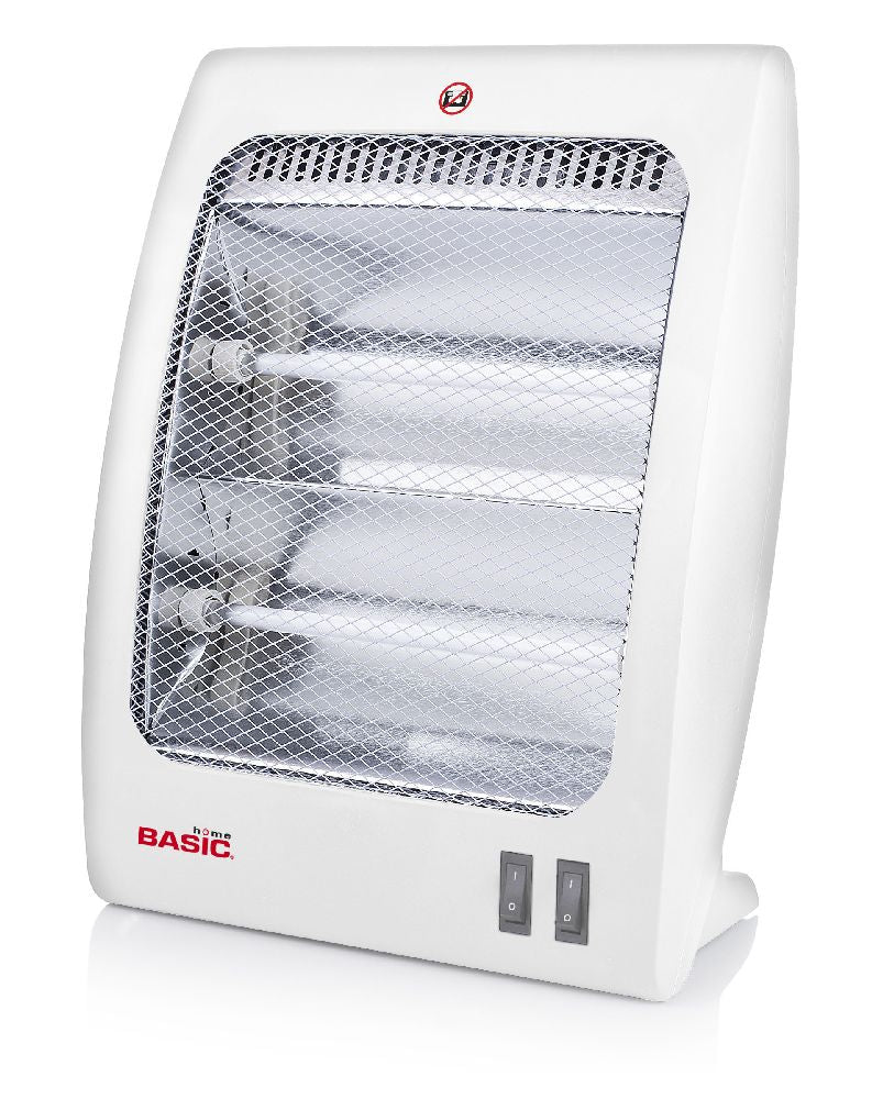 Aquecedor elétrico portátil de quartzo – 400/800 W para uso pessoal