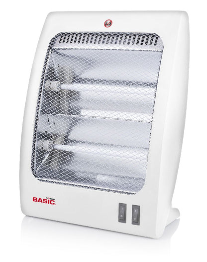 Aquecedor elétrico portátil de quartzo – 400/800 W para uso pessoal